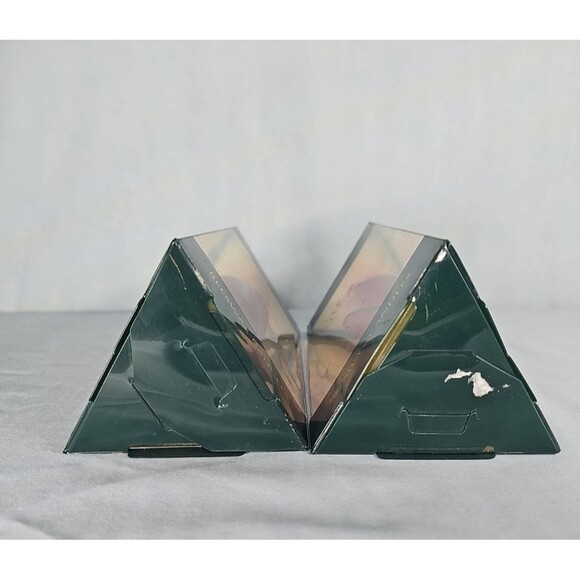 Swirl Red Candle Taper BeesWax Design Spiral Set of 2 VTG USA Cali 8.5'' NIB - Picture 8 of 16